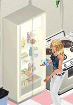 white fridge 